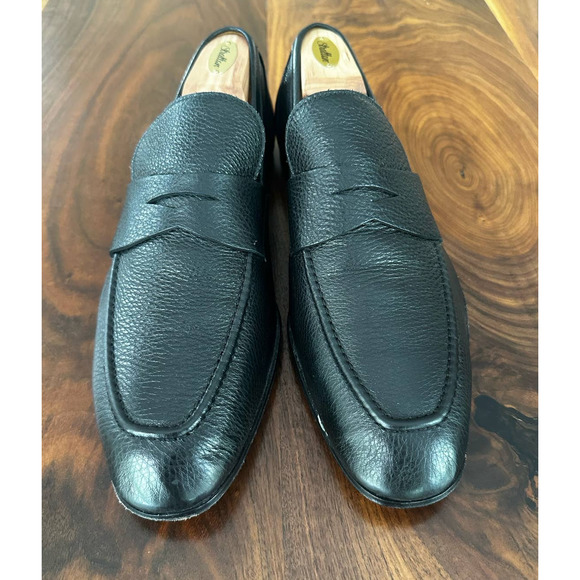 Aquatalia loafer in black leather, US 11.5 main image 8